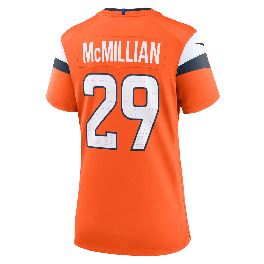 Women's Denver Broncos Ja'Quan McMillian Nike  Orange Team Game Jersey - Image 4