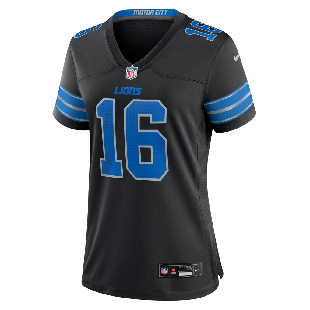 Women's Detroit Lions Jared Goff Nike Black 2nd Alternate Game Jersey - Image 3