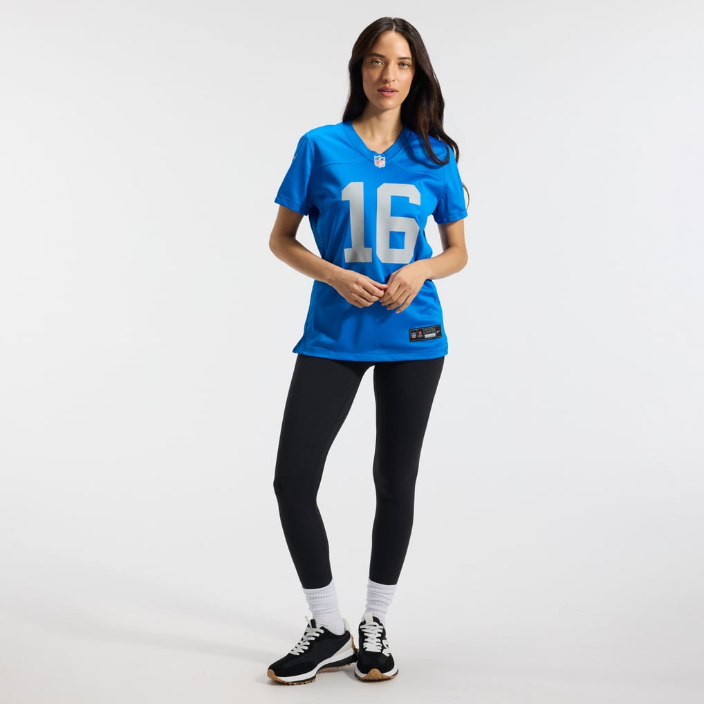 Women's Detroit Lions Jared Goff Nike Blue Alternate Game Jersey - Image 5