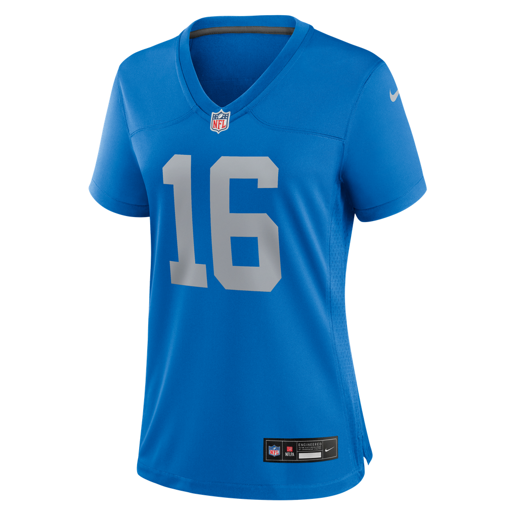 Women's Detroit Lions Jared Goff Nike Blue Alternate Game Jersey - Image 7