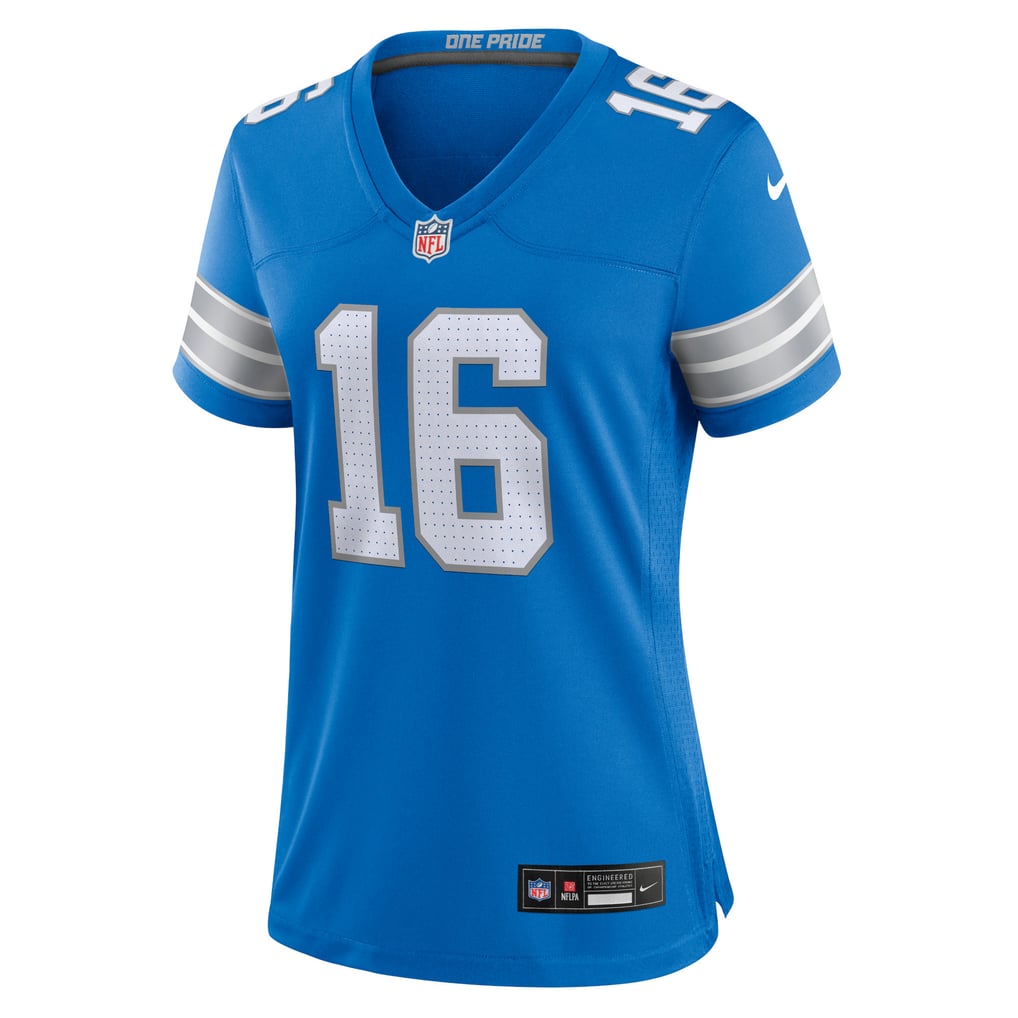 Women's Detroit Lions Jared Goff Nike Blue Game Jersey - Image 3