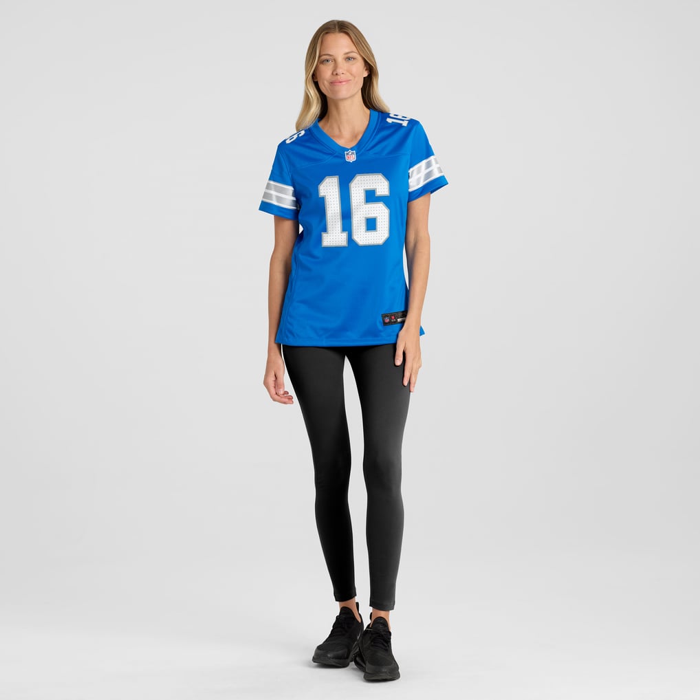 Women's Detroit Lions Jared Goff Nike Blue Game Jersey - Image 5