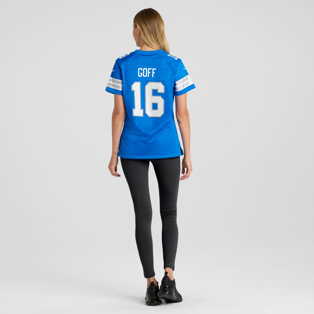 Women's Detroit Lions Jared Goff Nike Blue Game Jersey - Image 6