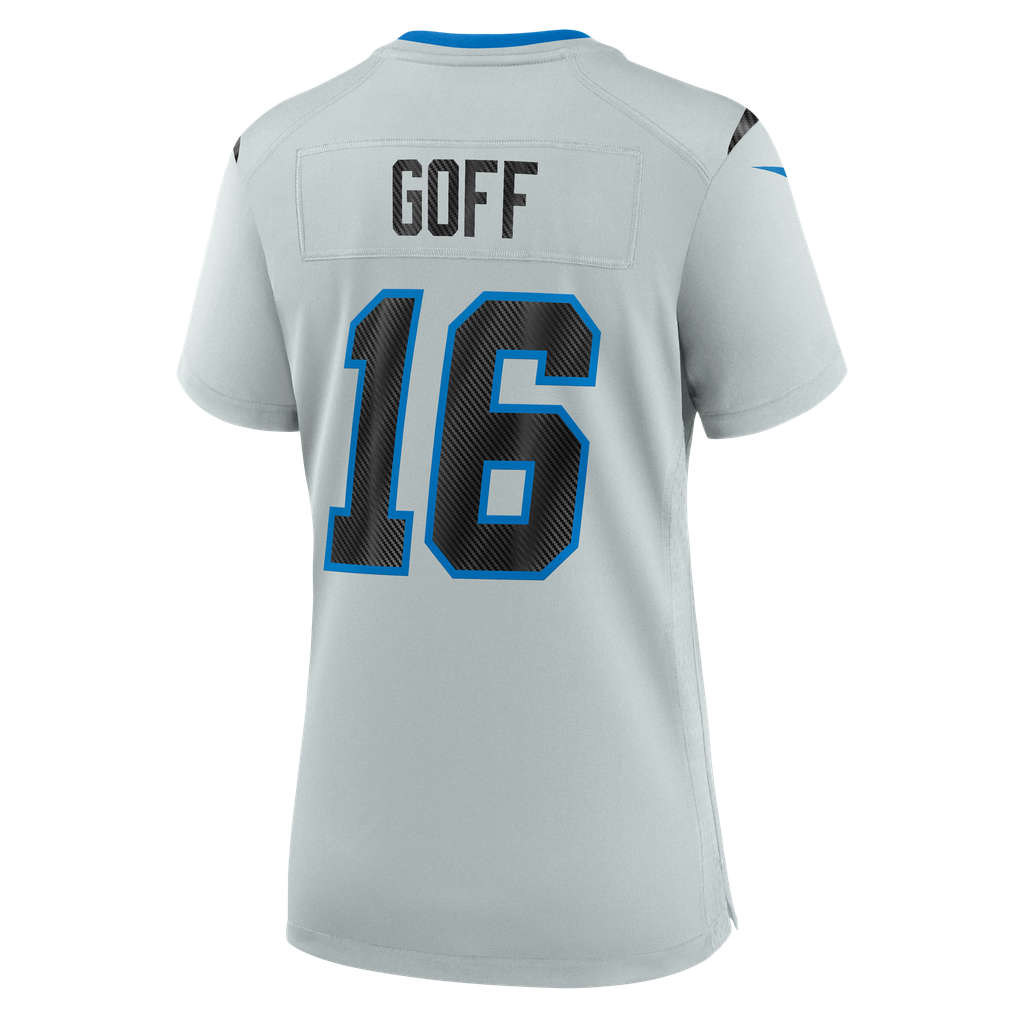 Women's Detroit Lions Jared Goff Nike Silver 2026 Rivalries Collection Game Jersey - Image 4