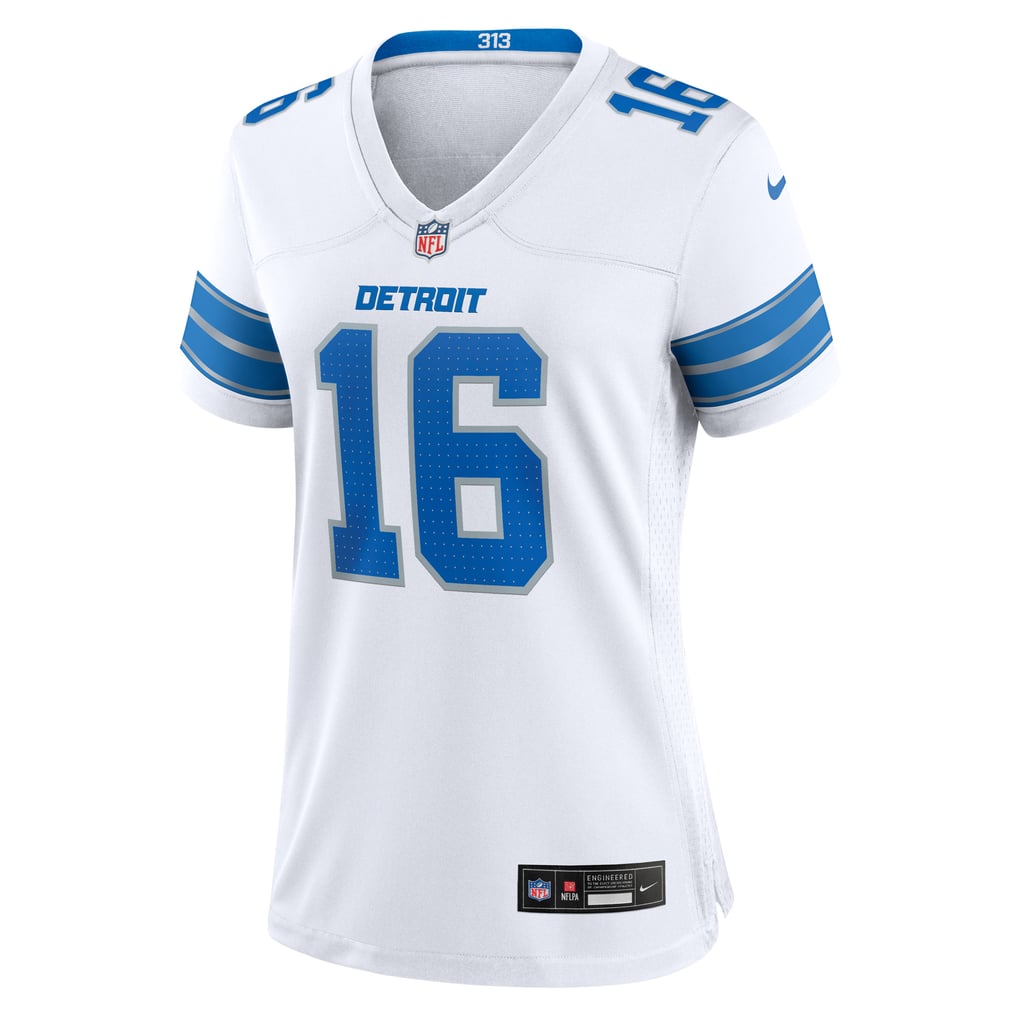 Women's Detroit Lions Jared Goff Nike White Game Jersey - Image 3