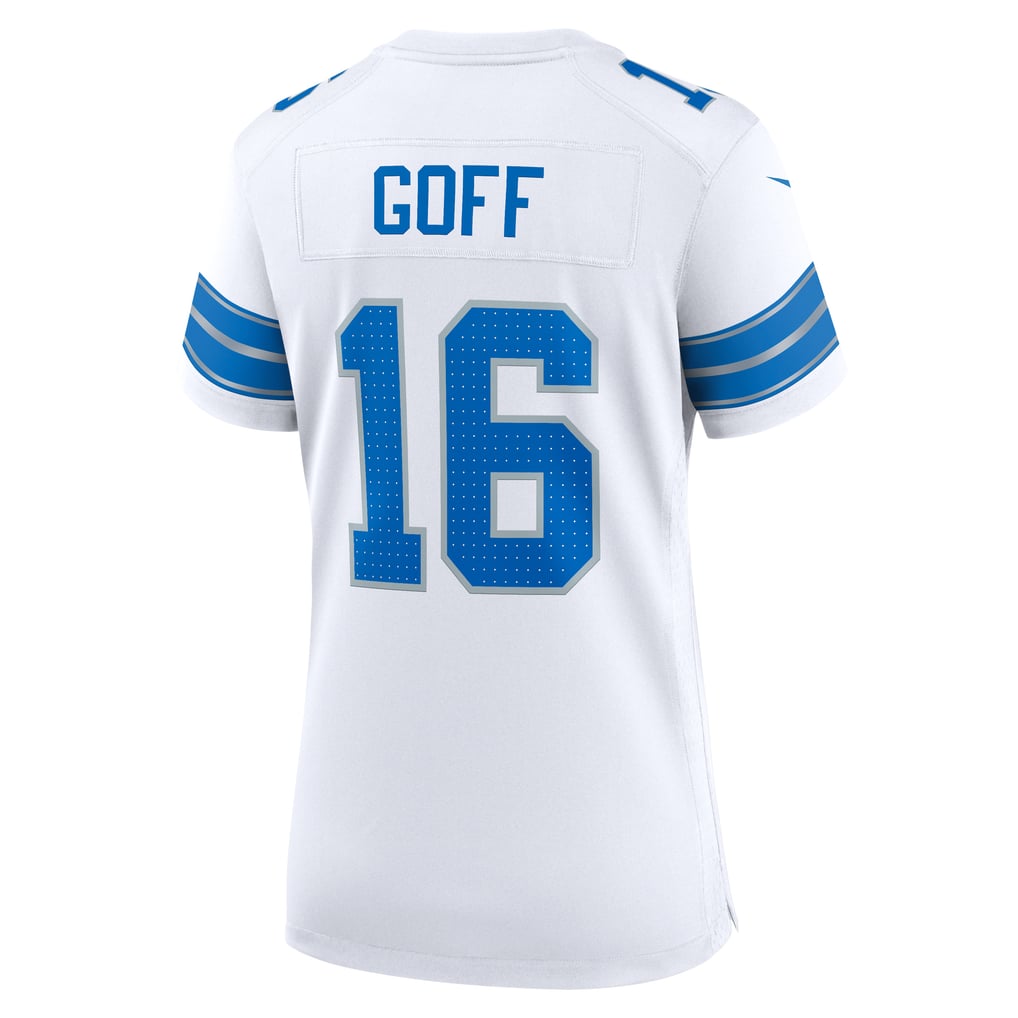 Women's Detroit Lions Jared Goff Nike White Game Jersey - Image 4