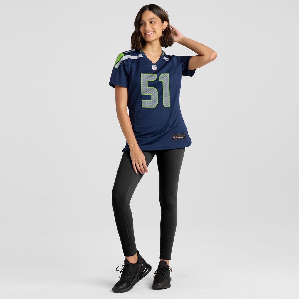 Women's Seattle Seahawks Jared Ivey Nike  College Navy Team Game Jersey - Image 5