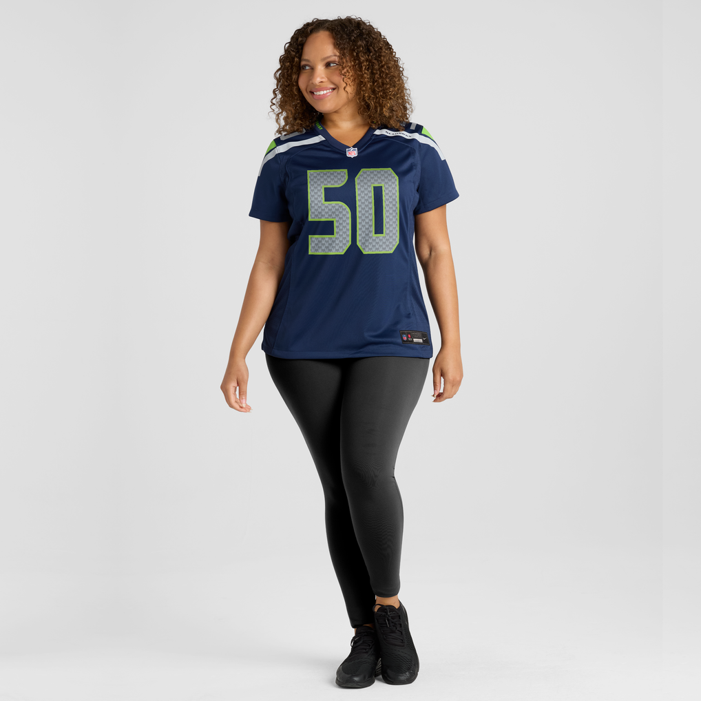 Women's Seattle Seahawks Jared Ivey Nike College Navy Team Game Jersey - Image 5