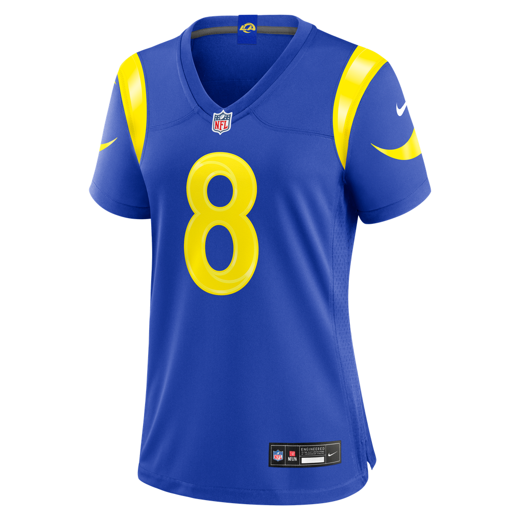 Women's Los Angeles Rams Jared Verse Nike Royal Game Jersey - Image 7