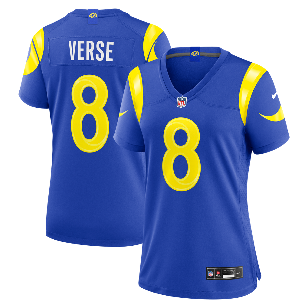 Women's Los Angeles Rams Jared Verse Nike Royal Game Jersey - Image 1