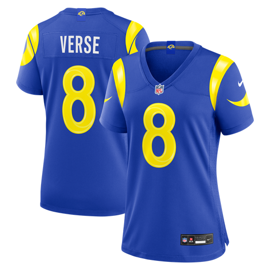 Women's Los Angeles Rams Jared Verse Nike Royal Game Jersey - Image 1