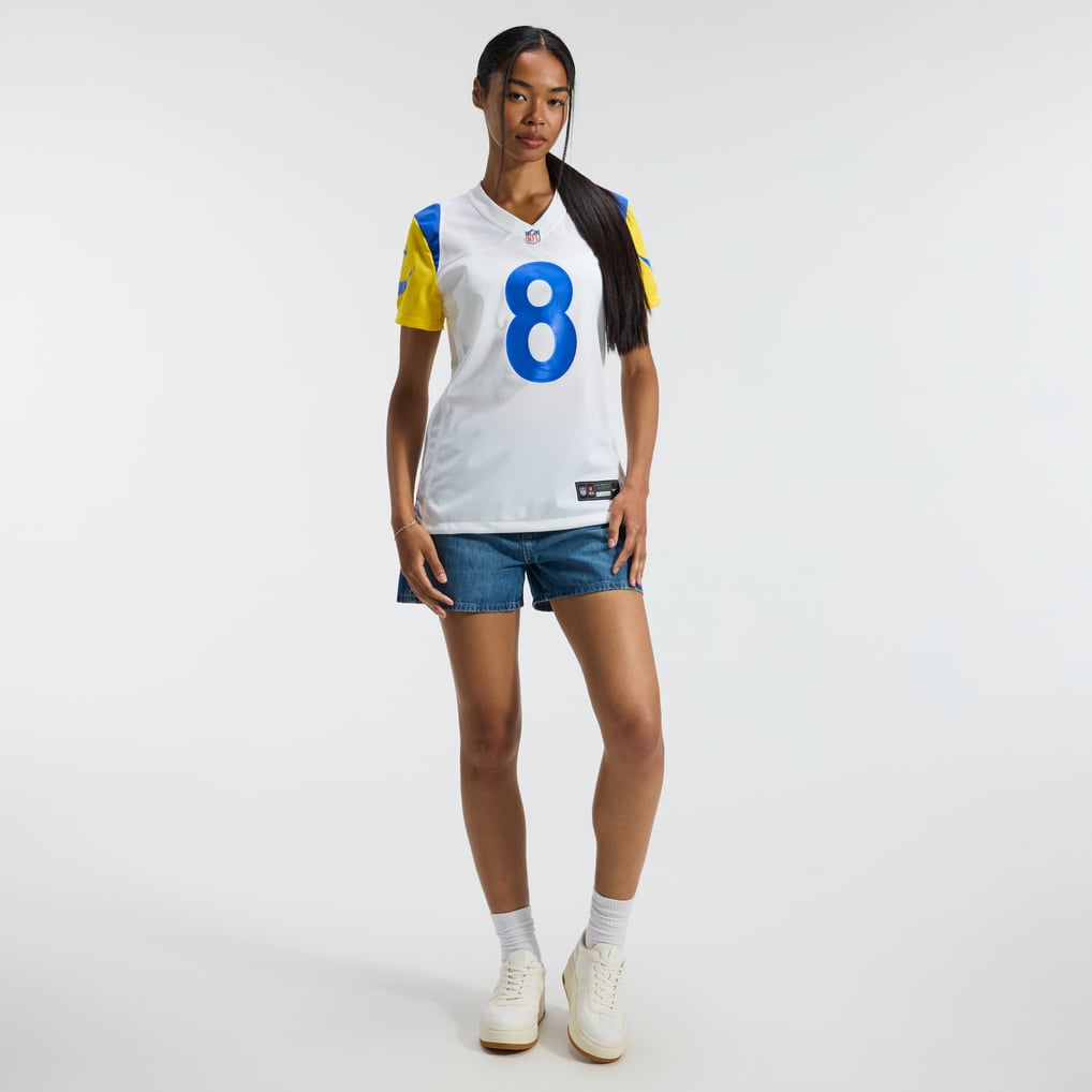 Women's Los Angeles Rams Jared Verse Nike White Game Jersey - Image 5