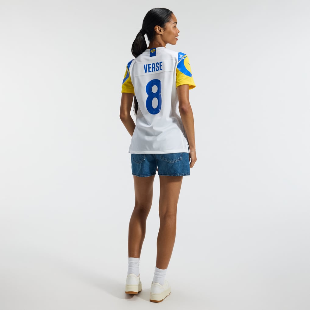 Women's Los Angeles Rams Jared Verse Nike White Game Jersey - Image 6