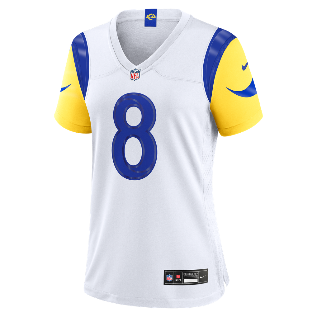 Women's Los Angeles Rams Jared Verse Nike White Game Jersey - Image 7