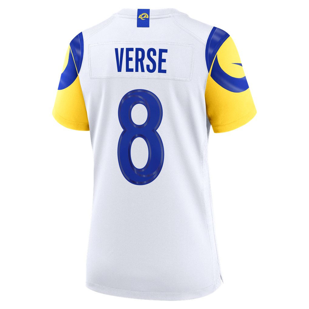 Women's Los Angeles Rams Jared Verse Nike White Game Jersey - Image 8