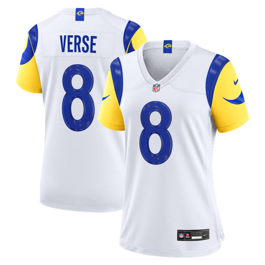 Women's Los Angeles Rams Jared Verse Nike White Game Jersey - Image 1