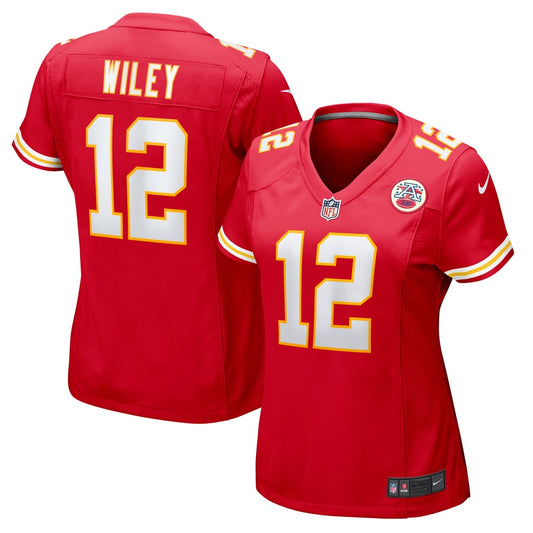 Women's Kansas City Chiefs Jared Wiley Nike  Red  Game Jersey - Image 1