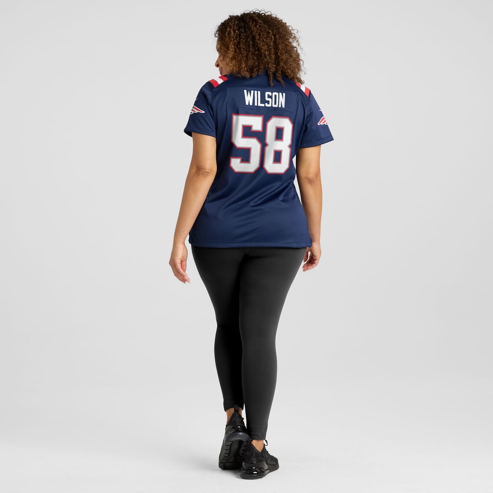 Women's New England Patriots Jared Wilson Nike  Navy Team Game Jersey - Image 8