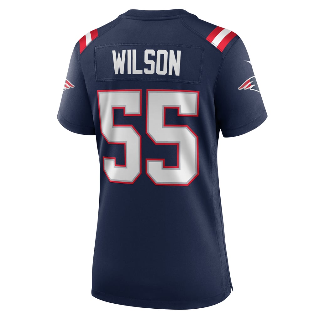 Women's New England Patriots Jared Wilson Nike Navy Team Game Jersey - Image 8