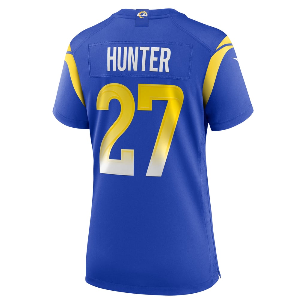Women's Los Angeles Rams Jarquez Hunter Nike  Royal Team Game Jersey - Image 4