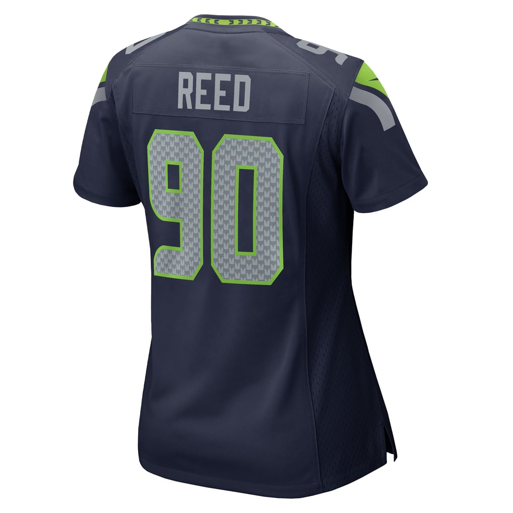 Women's Seattle Seahawks Jarran Reed Nike  College Navy Team Game Jersey - Image 4