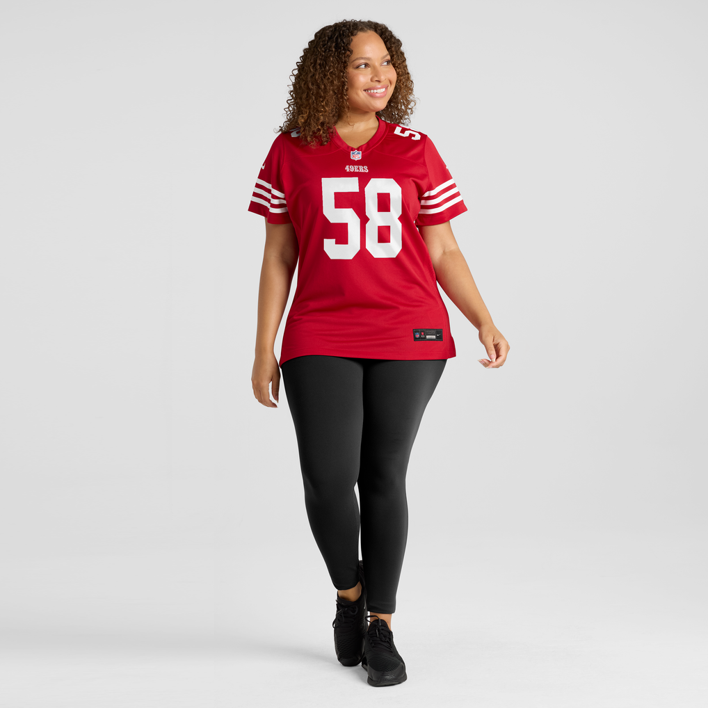 Women's San Francisco 49ers Jarrett Patterson Nike Scarlet Team Game Jersey - Image 5