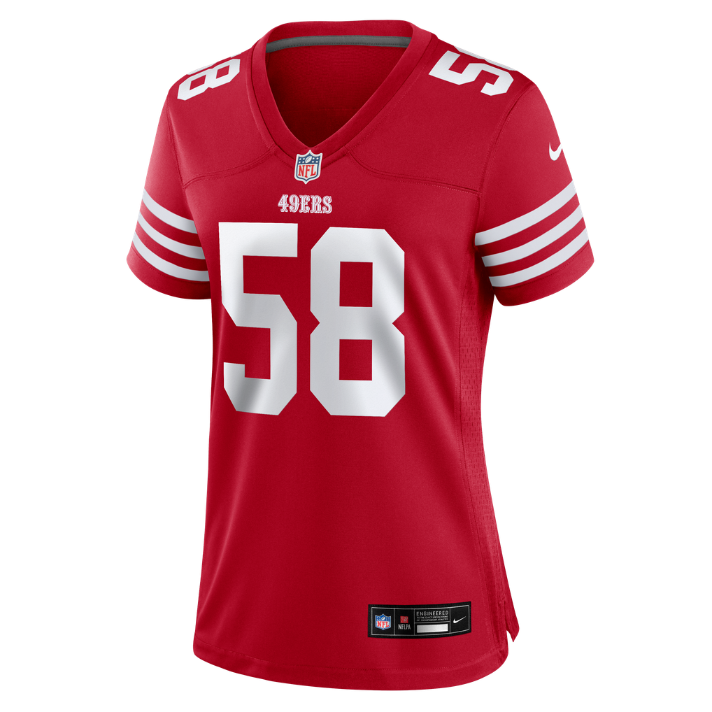 Women's San Francisco 49ers Jarrett Patterson Nike Scarlet Team Game Jersey - Image 7