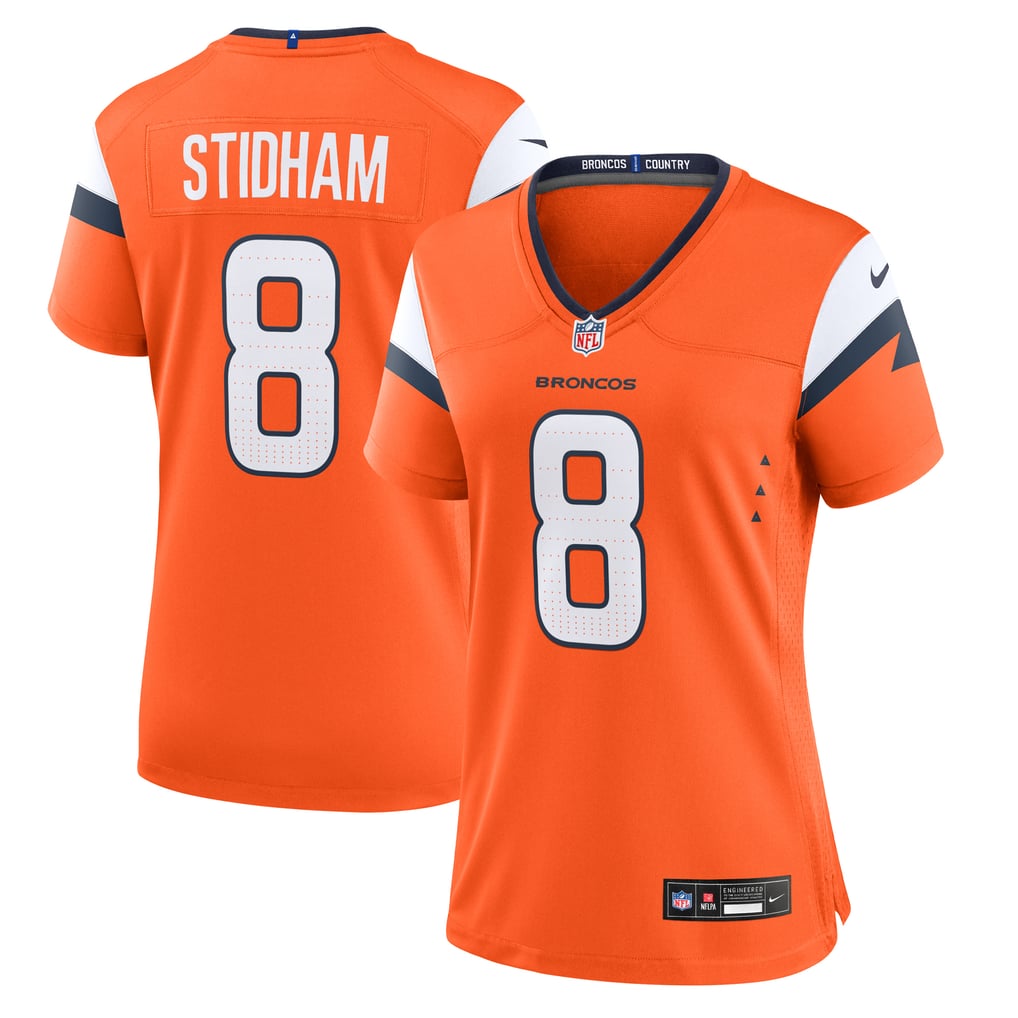 Women's Denver Broncos Jarrett Stidham Nike  Orange Team Game Jersey - Image 1