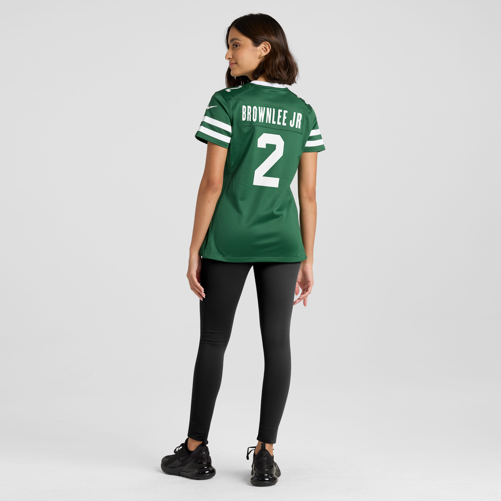 Women's New York Jets Jarvis Brownlee Jr. Nike Legacy Green Team Game Jersey - Image 4