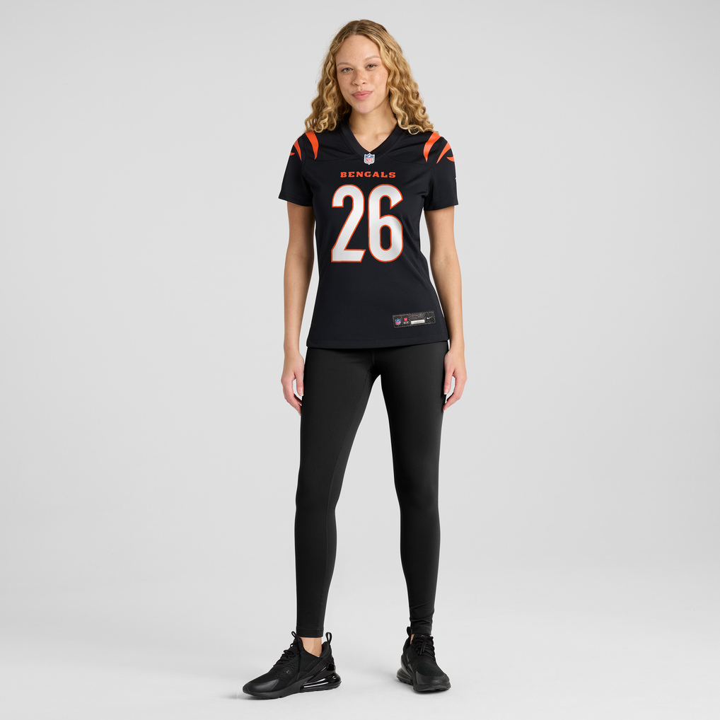 Women's Cincinnati Bengals Ja'Sir Taylor Nike Black Team Game Jersey - Image 5