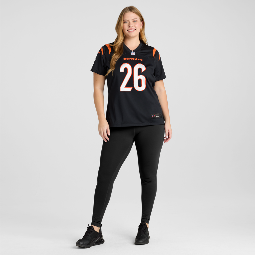 Women's Cincinnati Bengals Ja'Sir Taylor Nike Black Team Game Jersey - Image 7