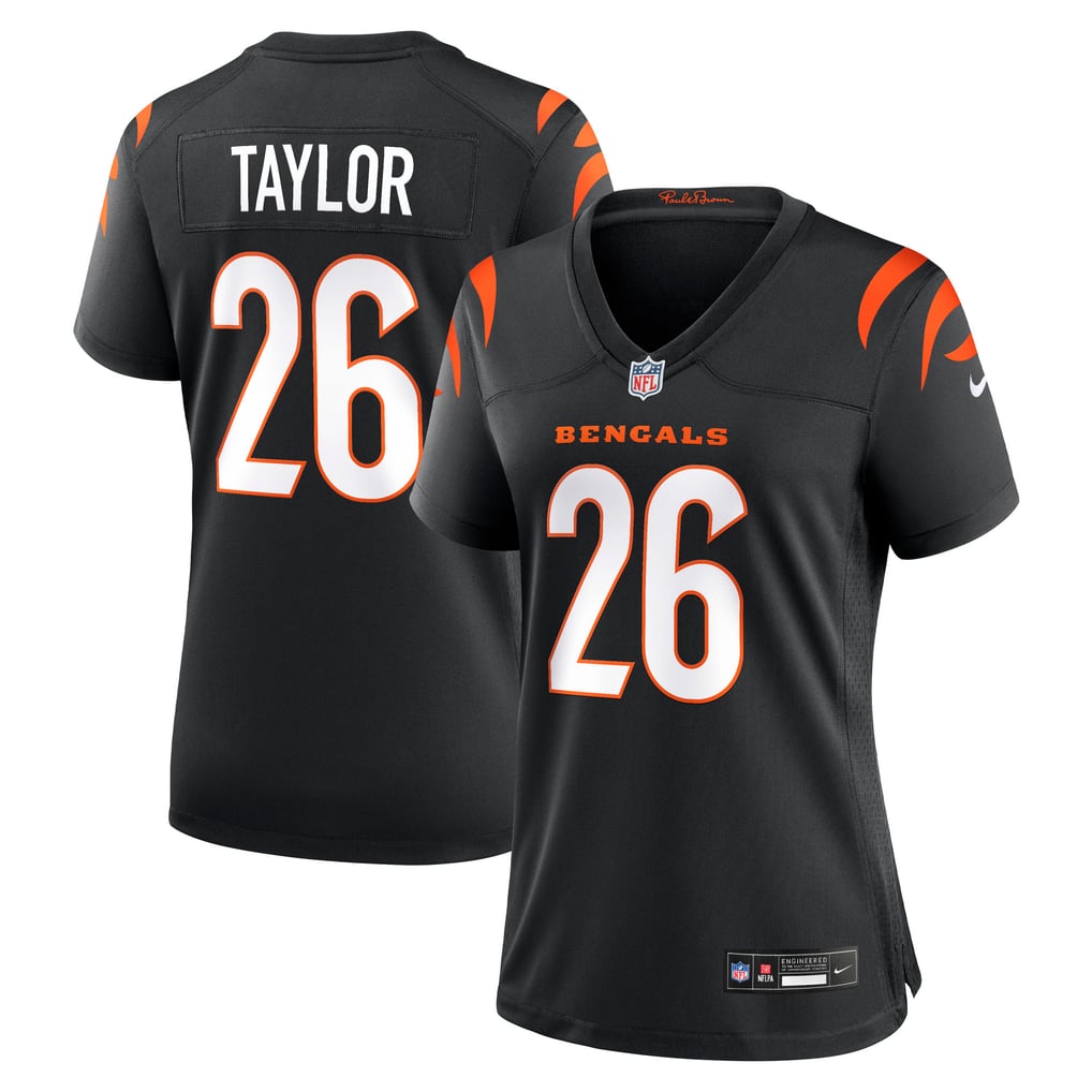 Women's Cincinnati Bengals Ja'Sir Taylor Nike Black Team Game Jersey - Image 1