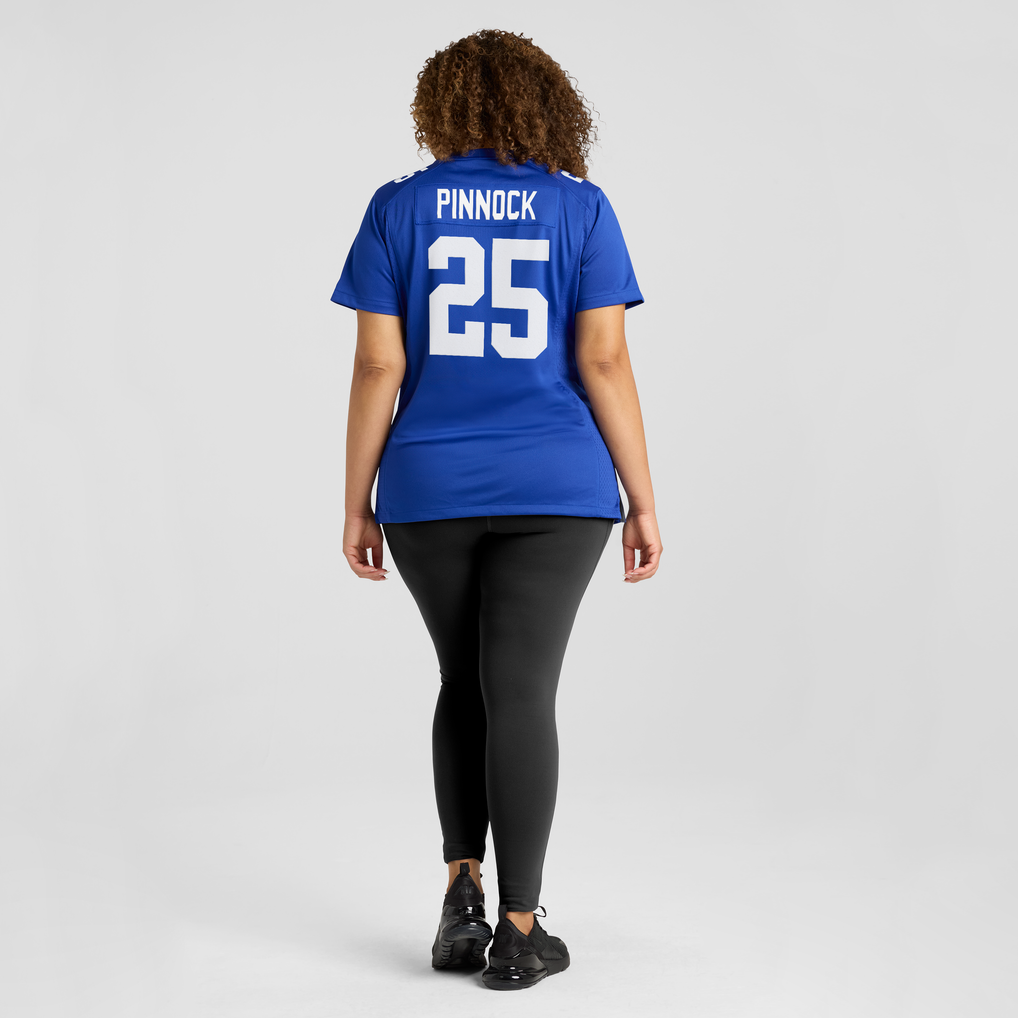 Women's New York Giants Jason Pinnock Nike Royal Team Game Jersey - Image 6