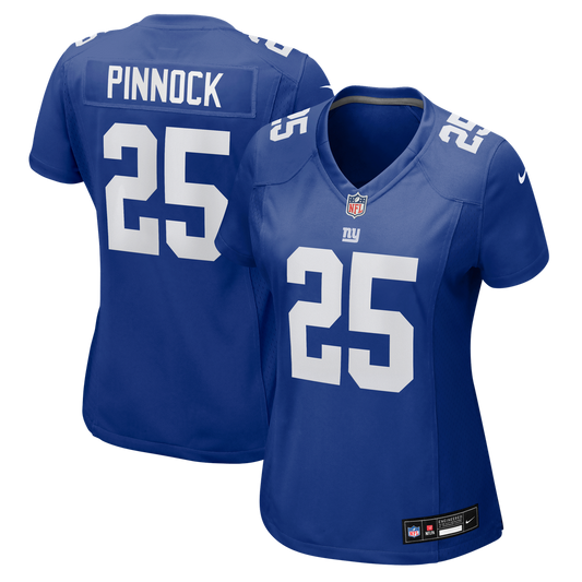 Women's New York Giants Jason Pinnock Nike Royal Team Game Jersey - Image 1