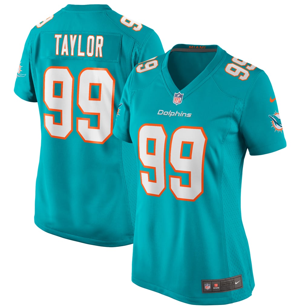 Women's Miami Dolphins Jason Taylor Nike Aqua Game Retired Player Jersey - Image 2