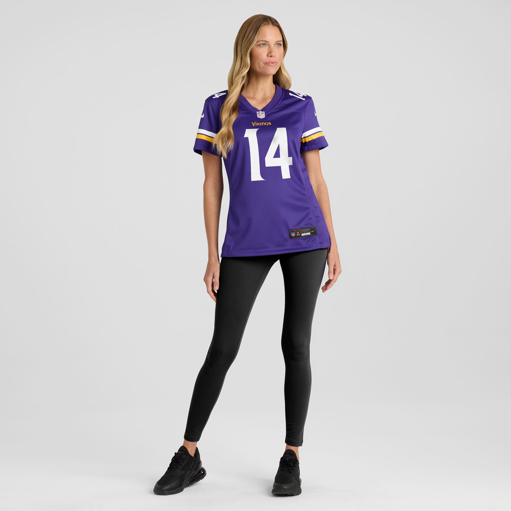 Women's Minnesota Vikings Jauan Jennings Nike Purple Team Game Jersey - Image 3