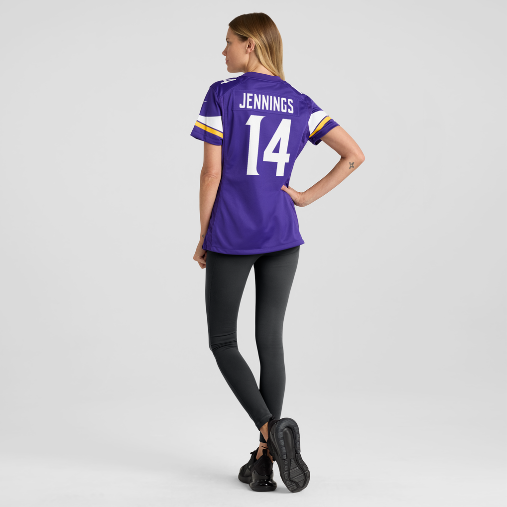 Women's Minnesota Vikings Jauan Jennings Nike Purple Team Game Jersey - Image 4