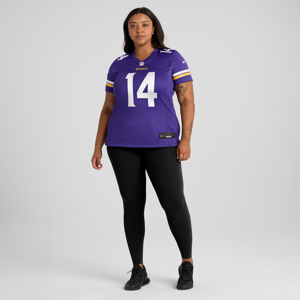 Women's Minnesota Vikings Jauan Jennings Nike Purple Team Game Jersey - Image 5