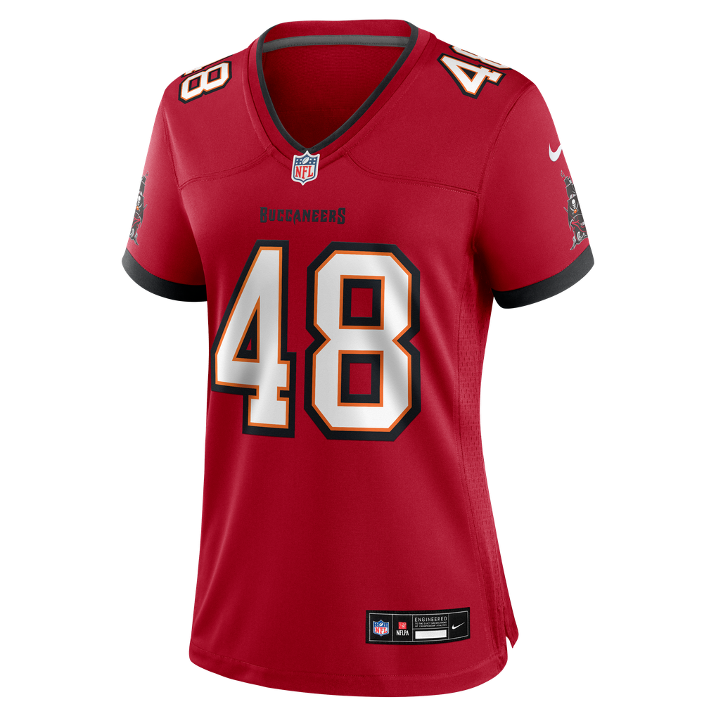 Women's Tampa Bay Buccaneers Javin Wright Nike Red Team Game Jersey - Image 7