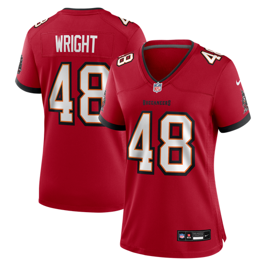 Women's Tampa Bay Buccaneers Javin Wright Nike Red Team Game Jersey - Image 1