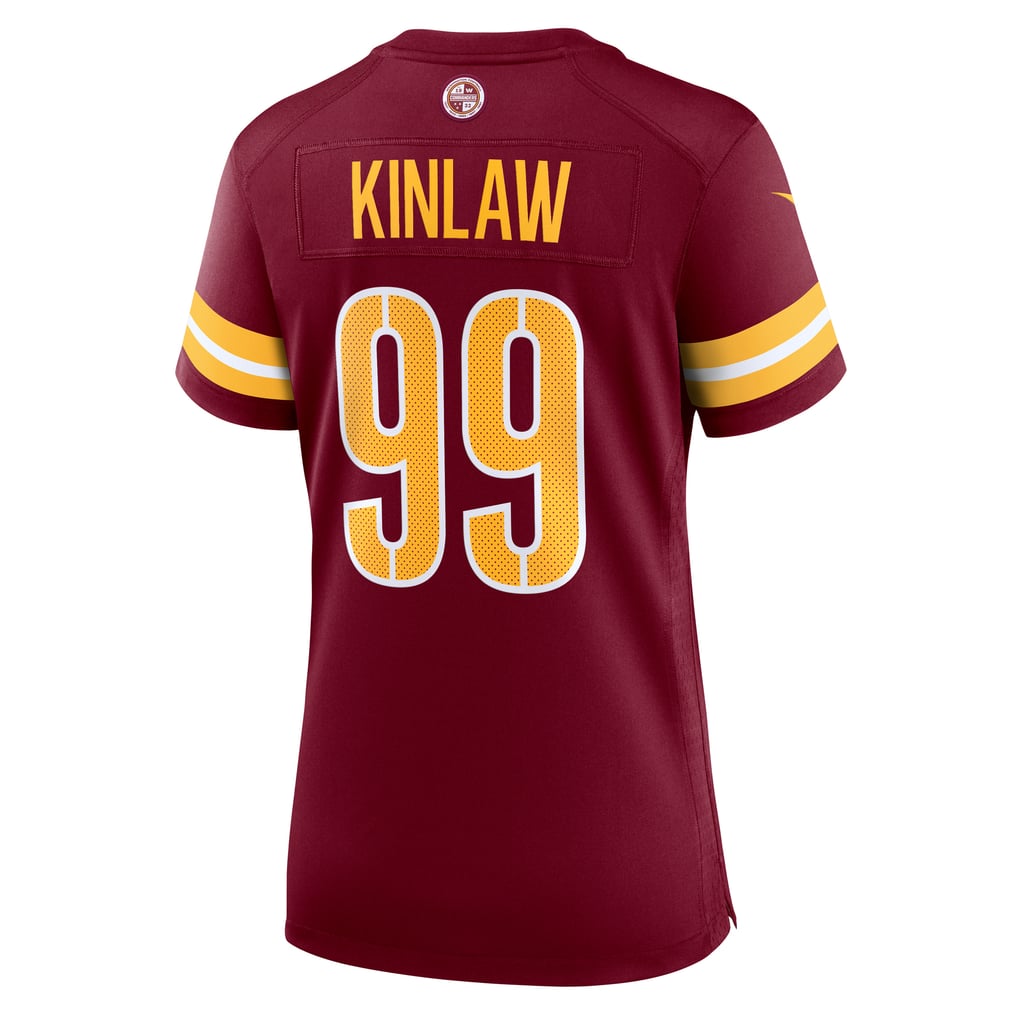 Women's Washington Commanders Javon Kinlaw Nike  Burgundy Team Game Jersey - Image 4