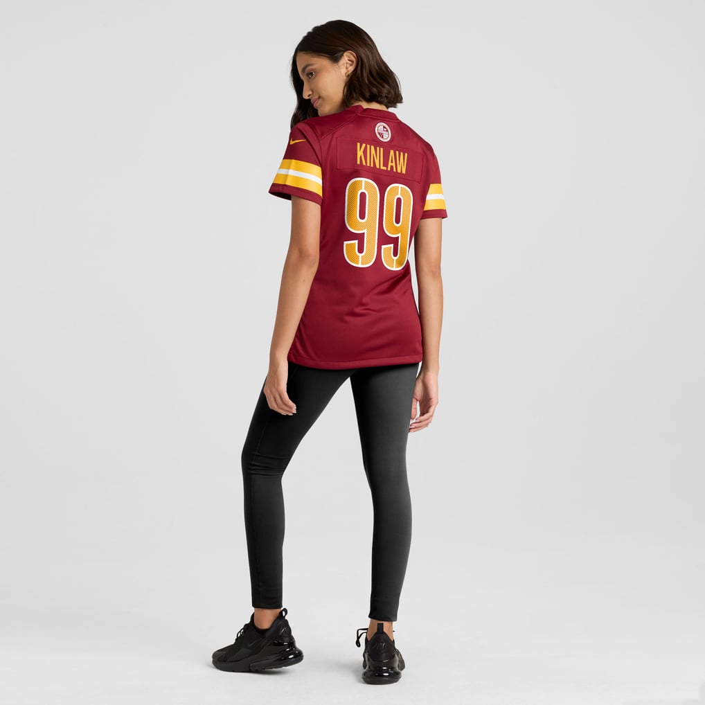 Women's Washington Commanders Javon Kinlaw Nike  Burgundy Team Game Jersey - Image 6