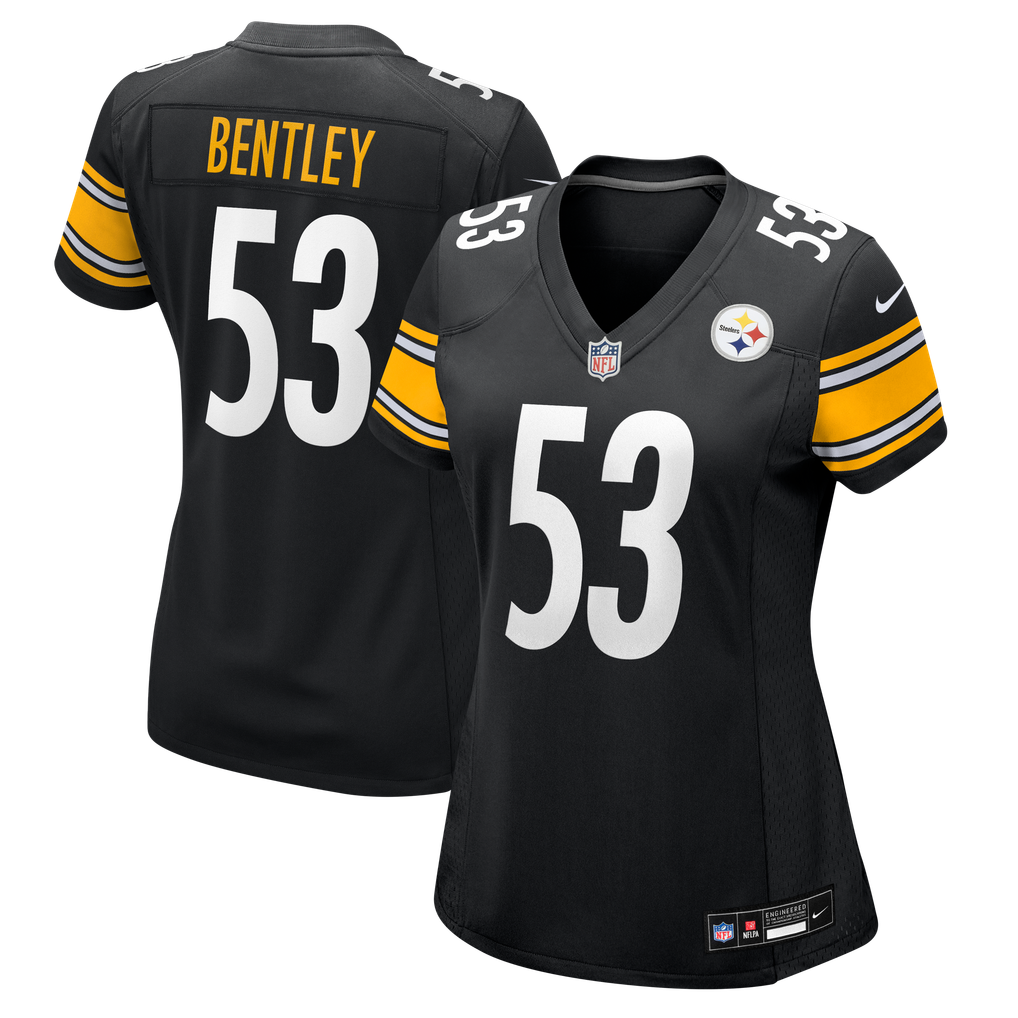 Women's Pittsburgh Steelers JaWhaun Bentley Nike  Black Team Game Jersey - Image 1