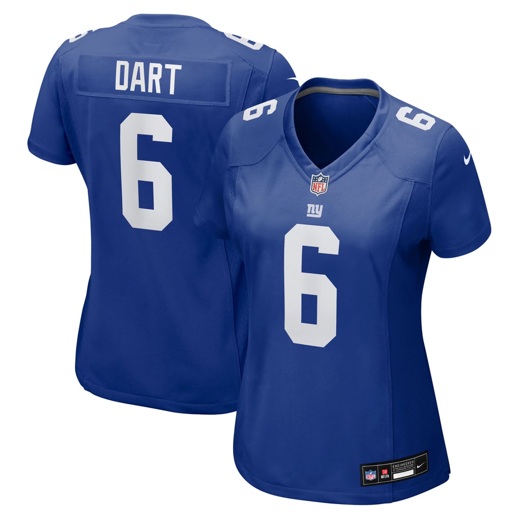 Women's New York Giants Jaxson Dart Nike  Royal Team  Game Jersey - Image 2