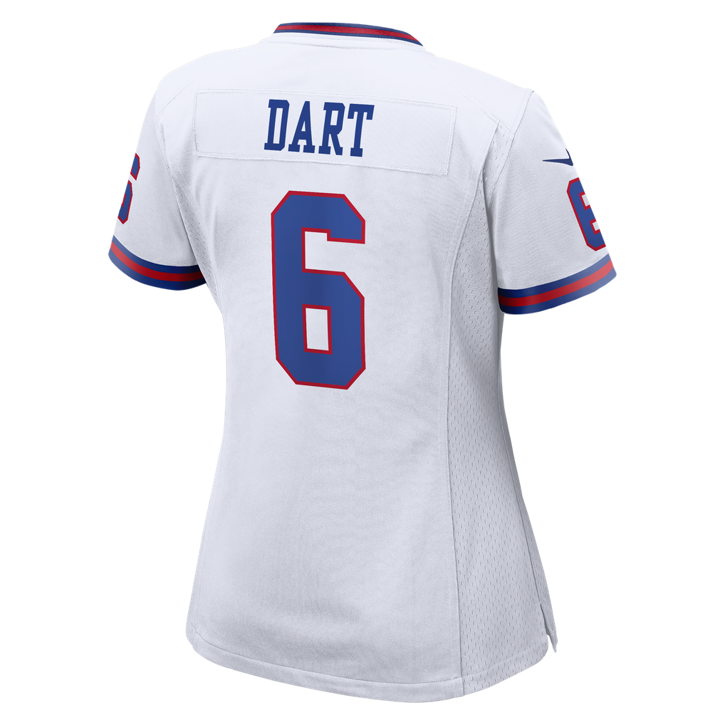 Women's New York Giants Jaxson Dart Nike  White Alternate Vintage White Game Jersey - Image 8