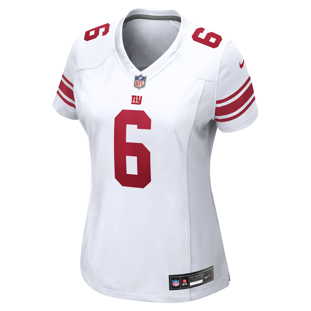 Women's New York Giants Jaxson Dart Nike  White Game Jersey - Image 7