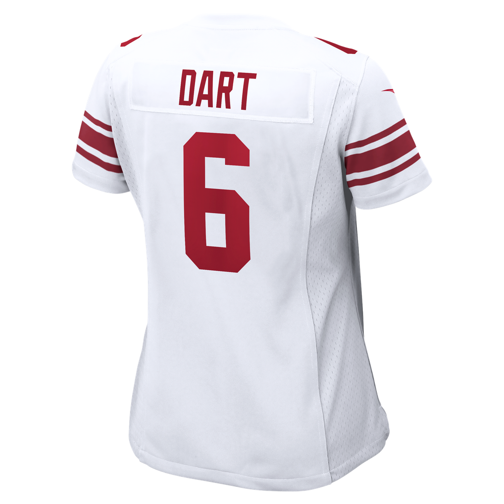 Women's New York Giants Jaxson Dart Nike  White Game Jersey - Image 8