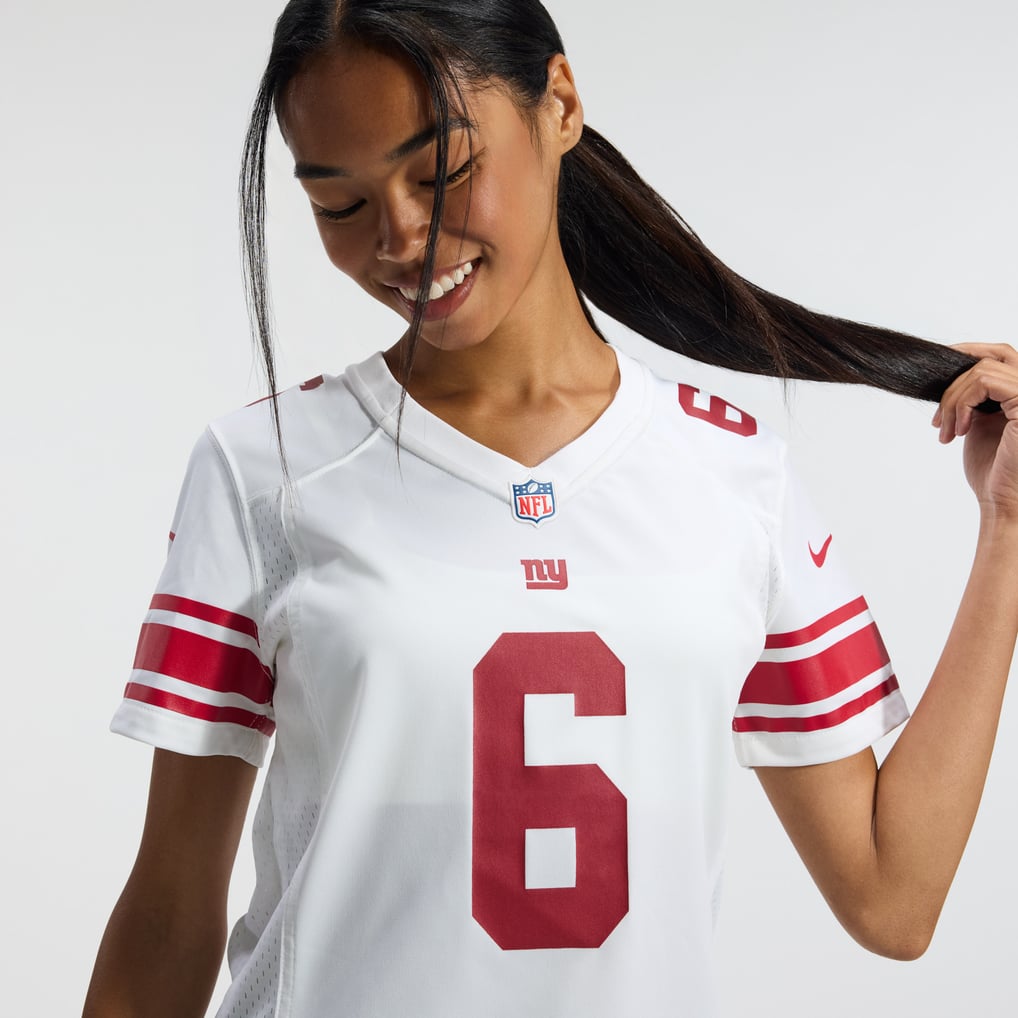 Women's New York Giants Jaxson Dart Nike  White Game Jersey - Image 10