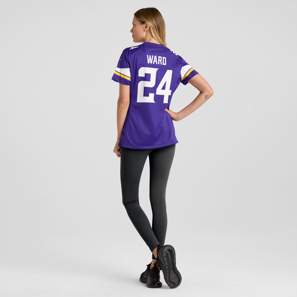 Women's Minnesota Vikings Jay Ward Nike  Purple Team Game Jersey - Image 6