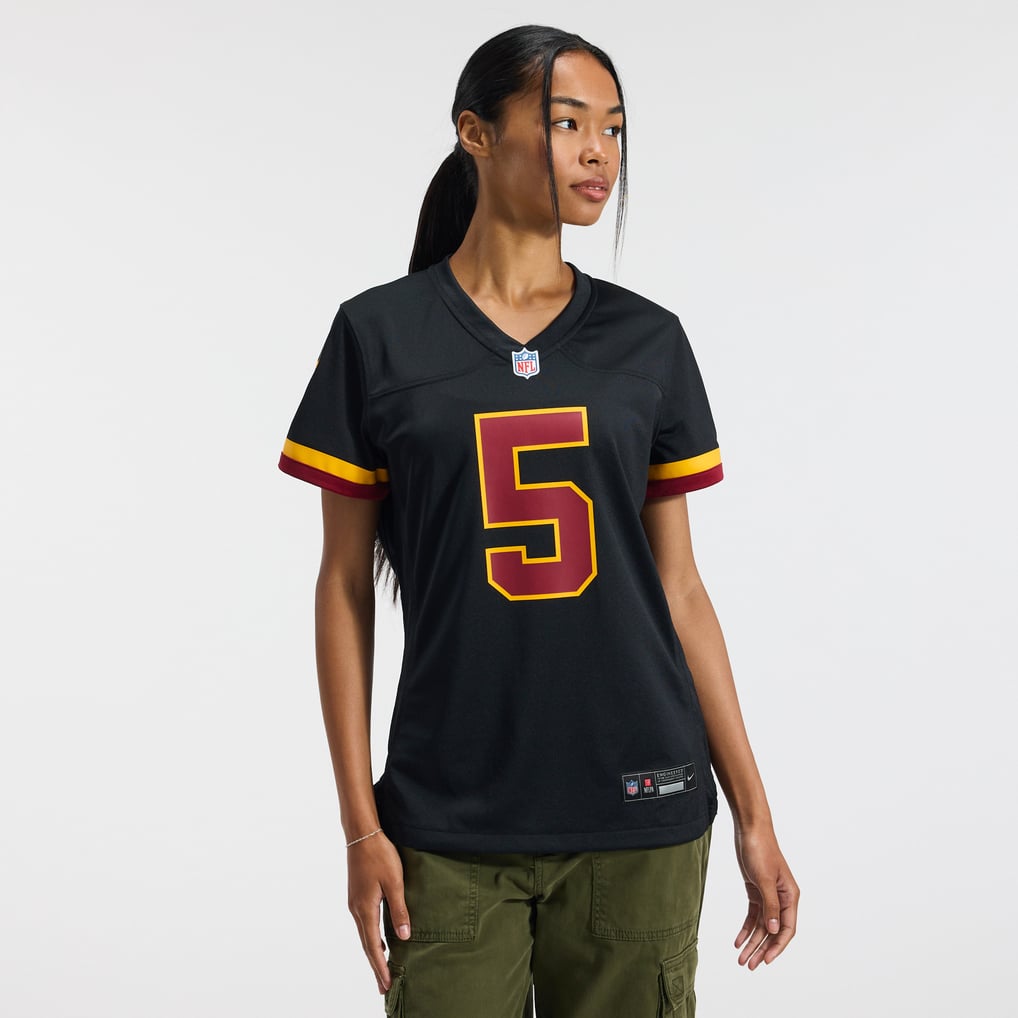 Women's Washington Commanders Jayden Daniels Nike Black Hail Raiser Alternate Game Jersey - Image 3
